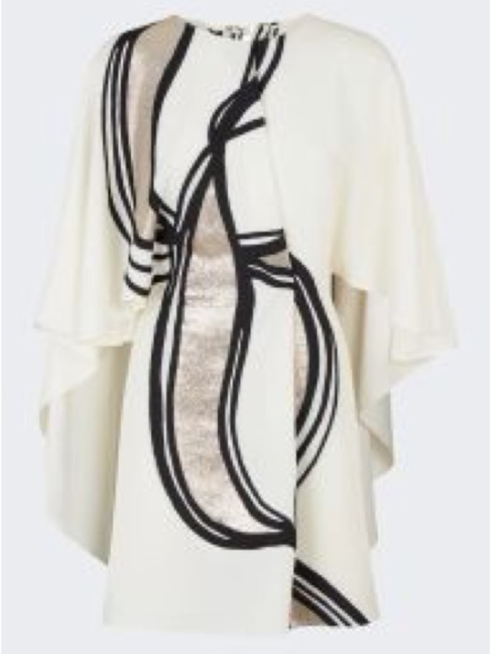 Fendi Cady Cape Mini Dress